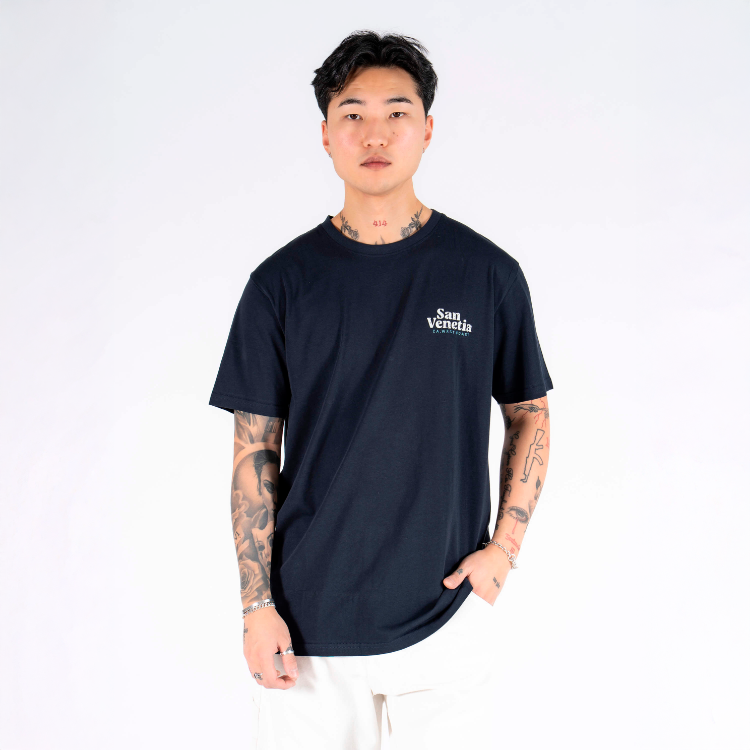 Marcus Enzo Herre T-shirt - Dark Sapphire - 2XL