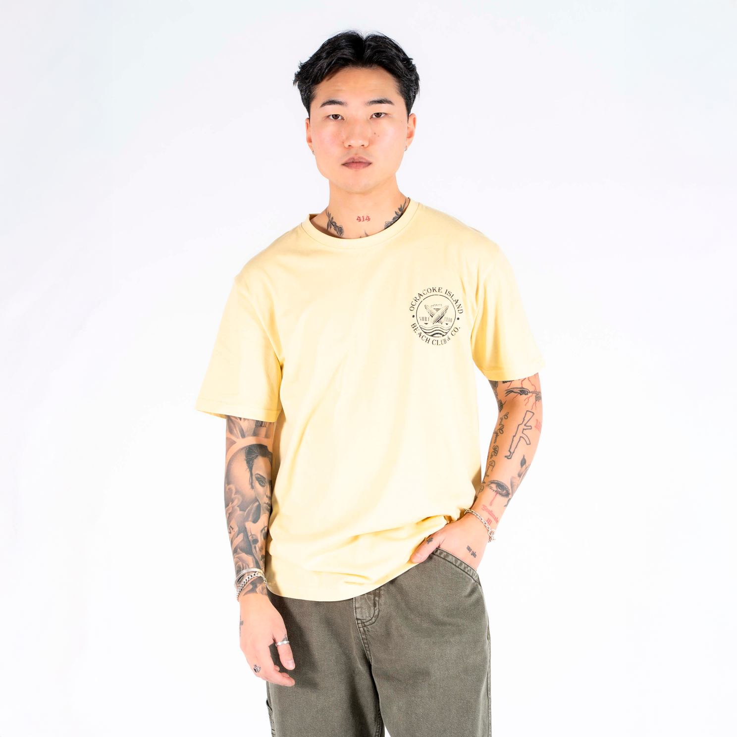 Marcus Heeter Herre T-shirt - Straw - XL