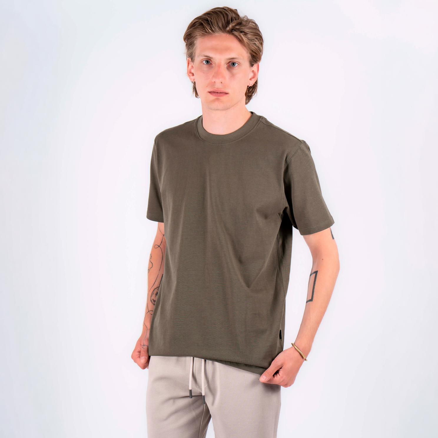 Marcus Josh Herre T-shirt - Beetle Green - 2XL
