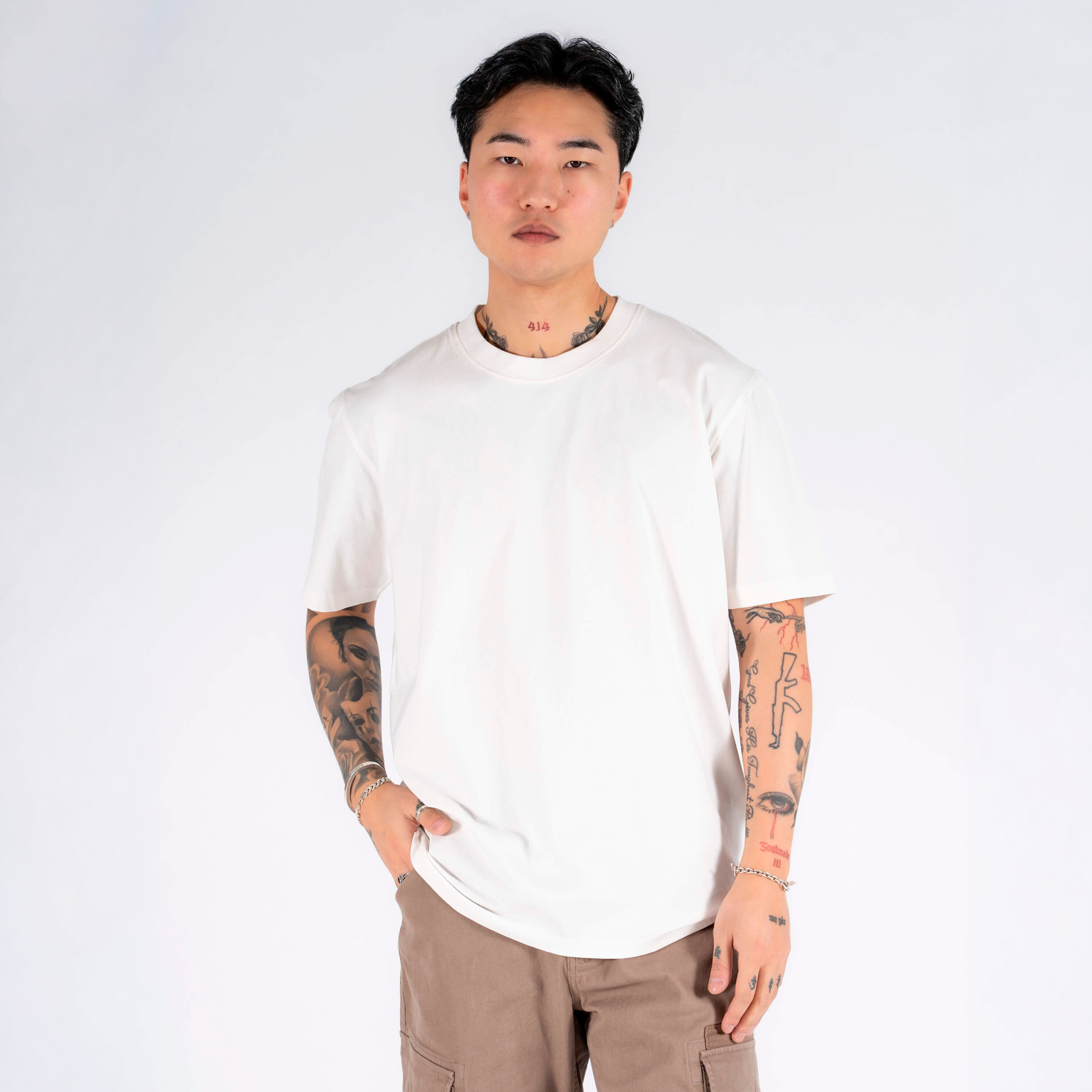 Marcus Josh Herre T-shirt - Off White - 2XL