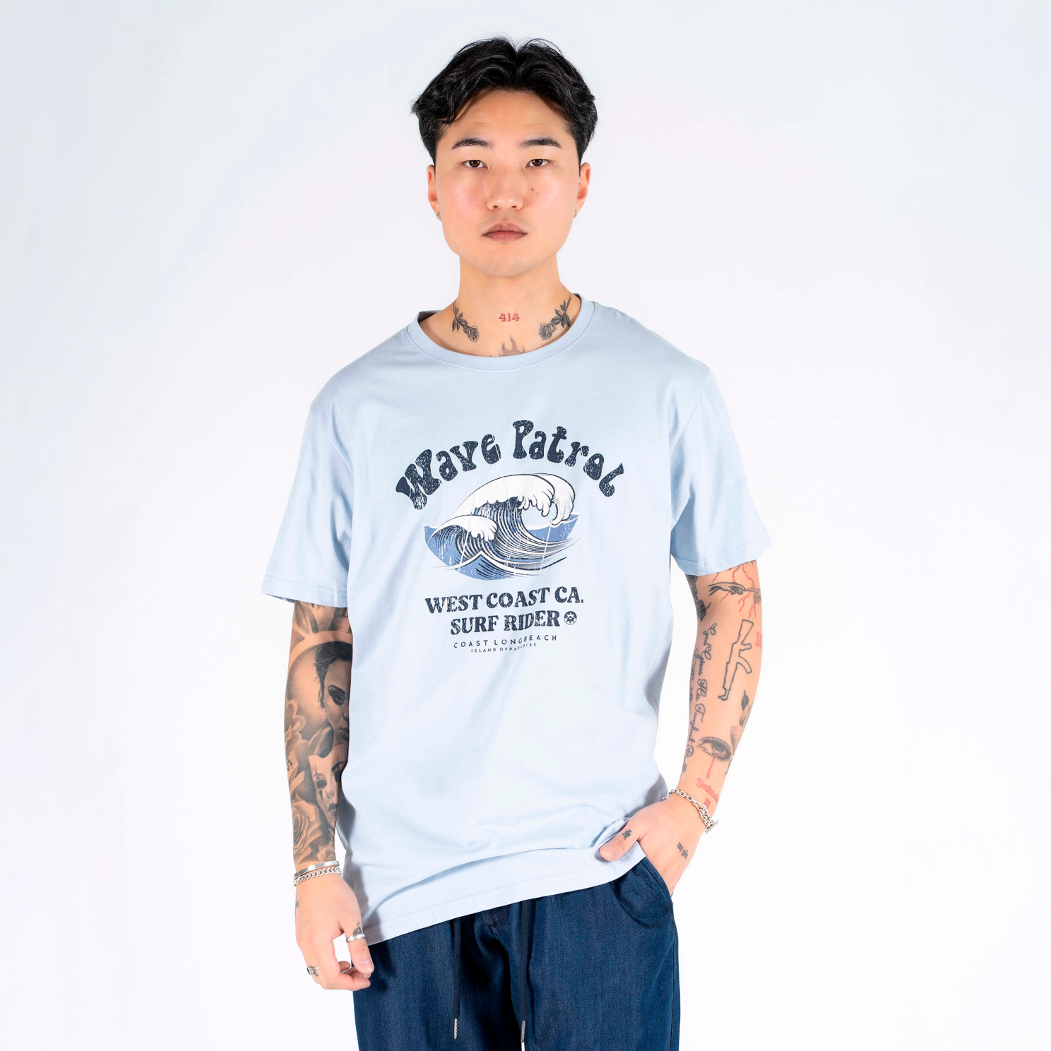 Marcus Newell Herre T-shirt - Kentucky Blue - XL