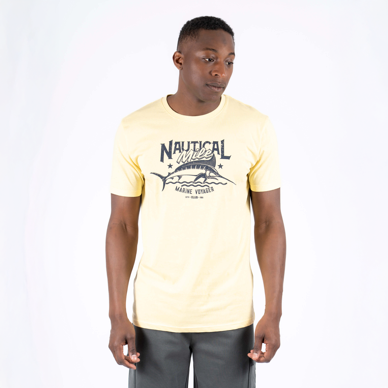 Marcus Perry Herre T-shirt - Straw - XL