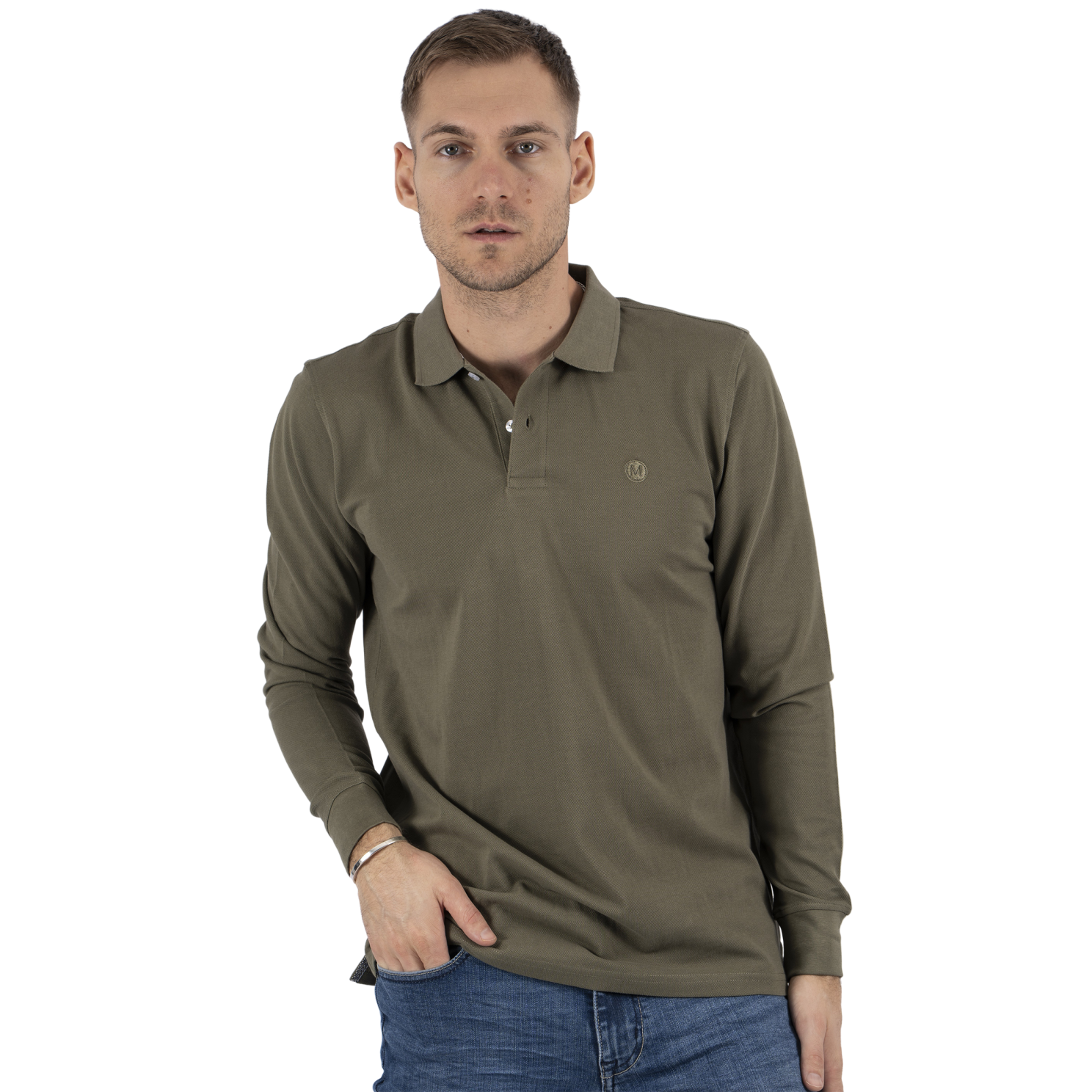 Marcus Tyler Herre Polo - Light Army - XL