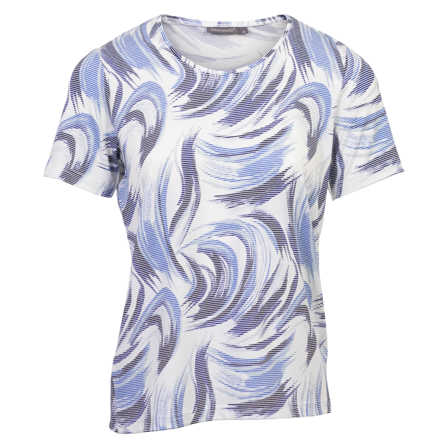 Marinello Dame T-shirt - Blue Comb - 2XL
