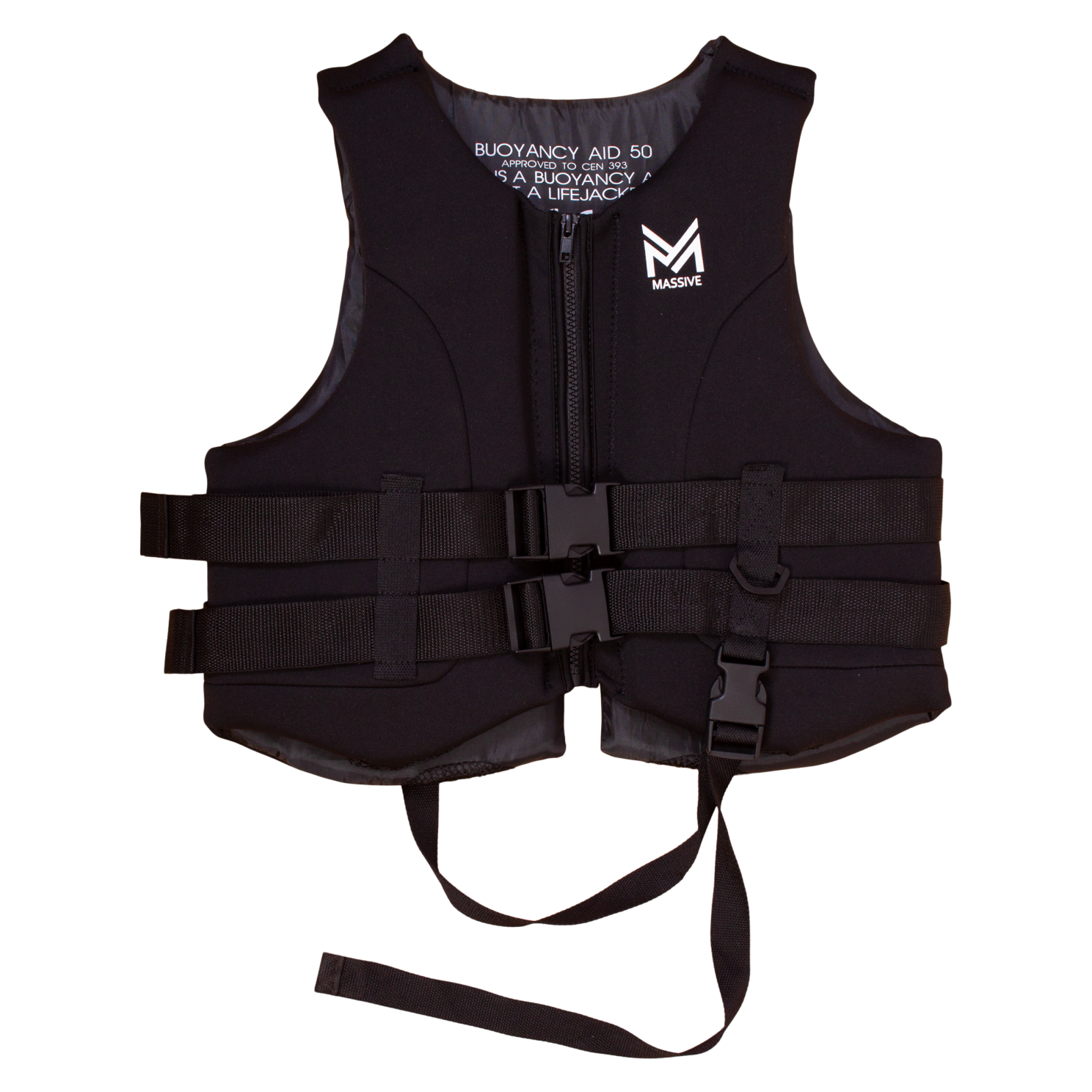 Massive Herre Badevest - Black - XL