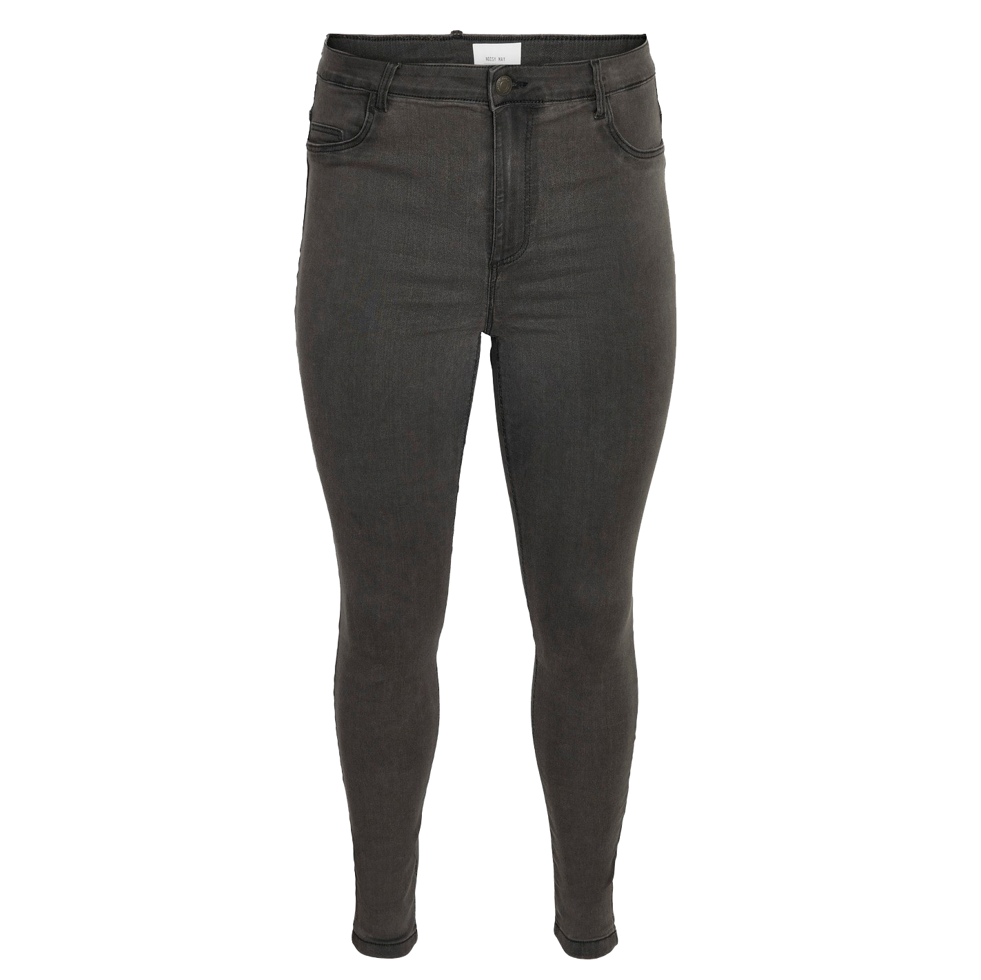 Noisy May Curve Dame Jeans Plus Size - Dark Grey Denim - 52/30