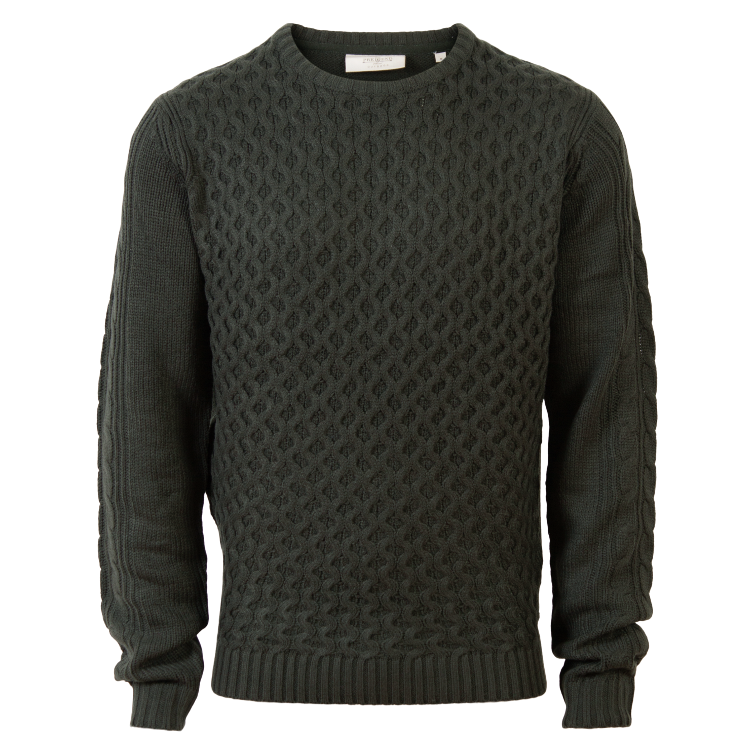 Pre End Austin O Herre Striktrøje - Forest Green - 2XL