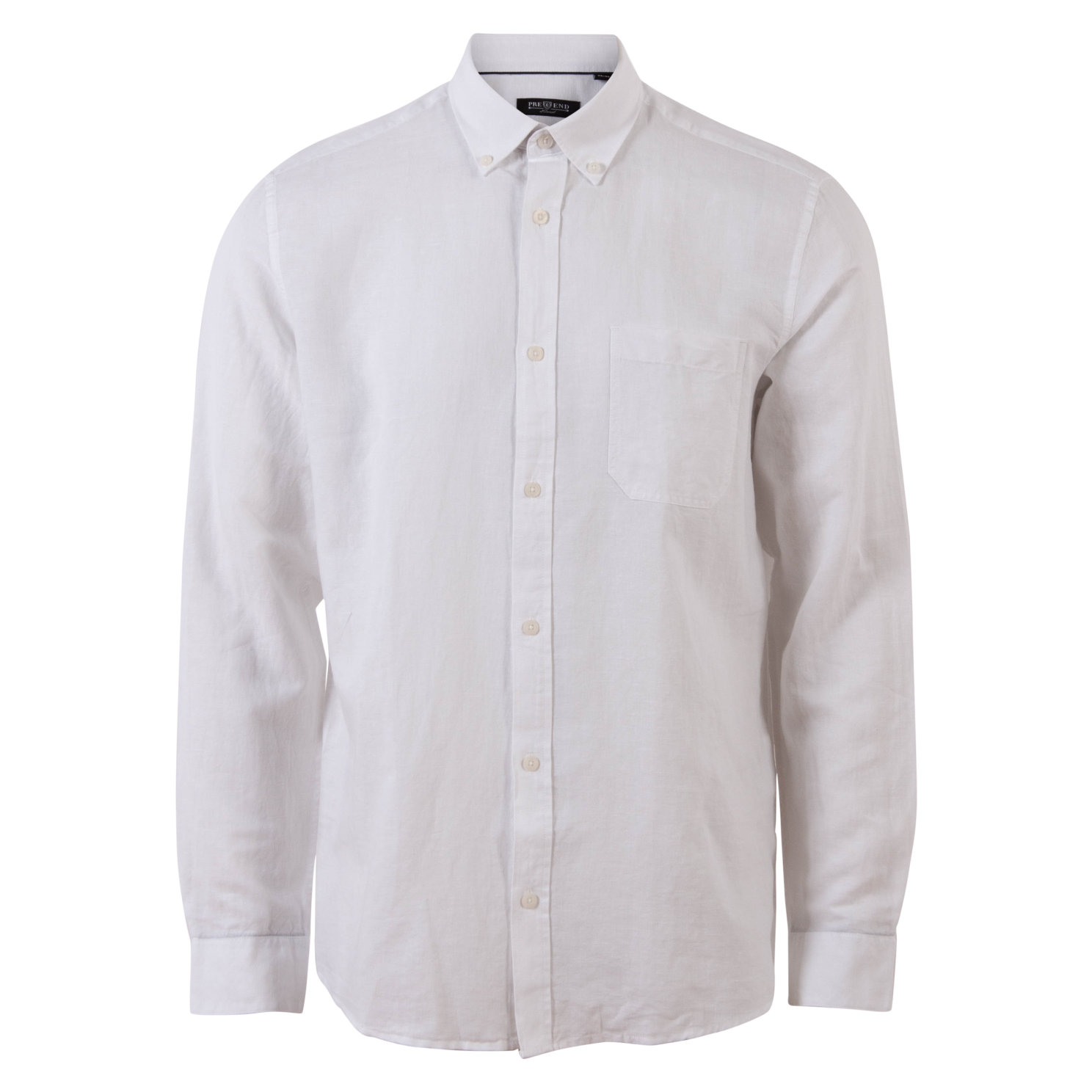 Pre End Herre Skjorte i hørmix - White - 2XL