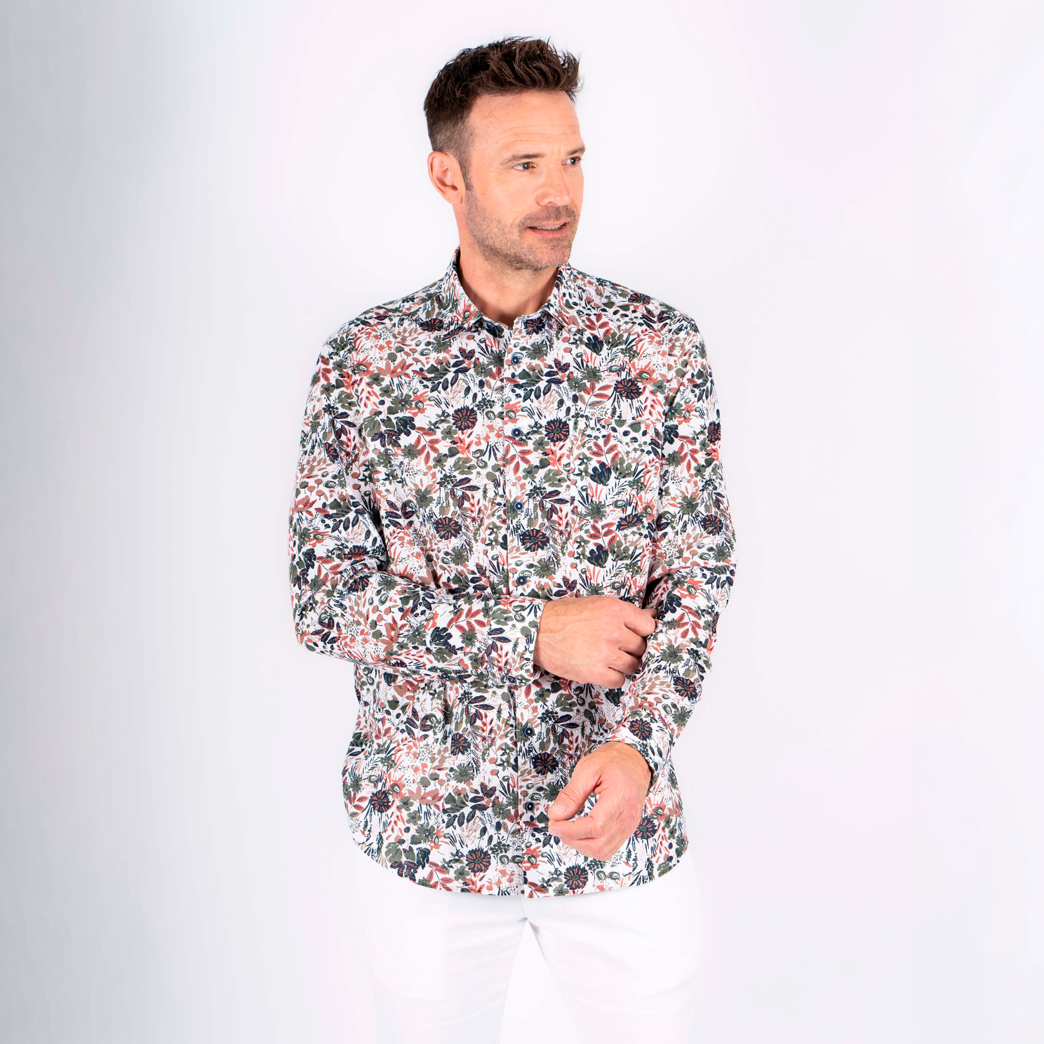 Pre End Rolf Herre Skjorte - Light Army - 3XL-47/48