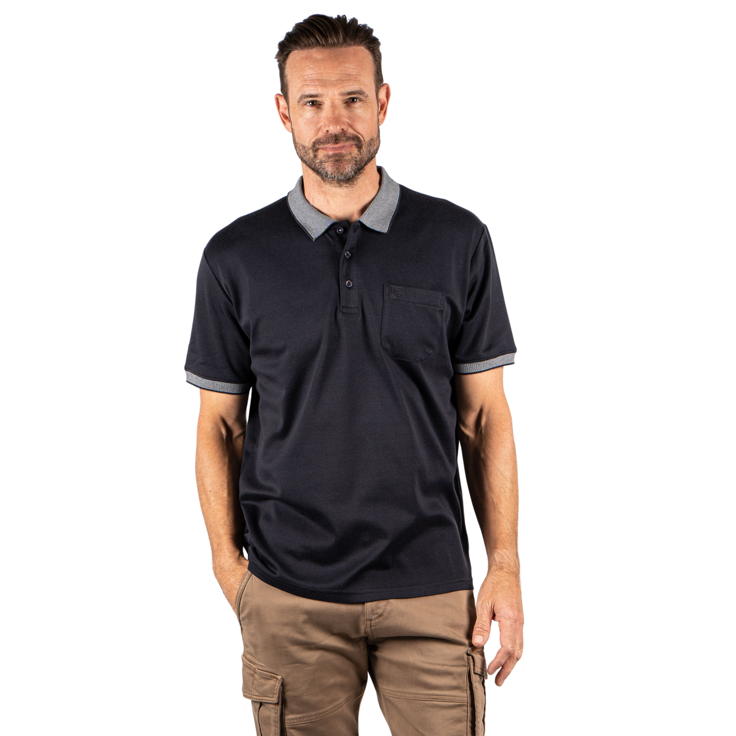 Pre End Texas Herre Polo - Navy - 2XL
