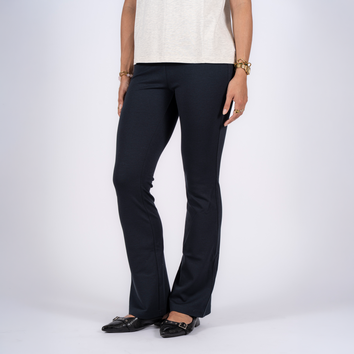 SASIA Ava Dame Bukser m. stretch - BLACK BEAUTY - XXL