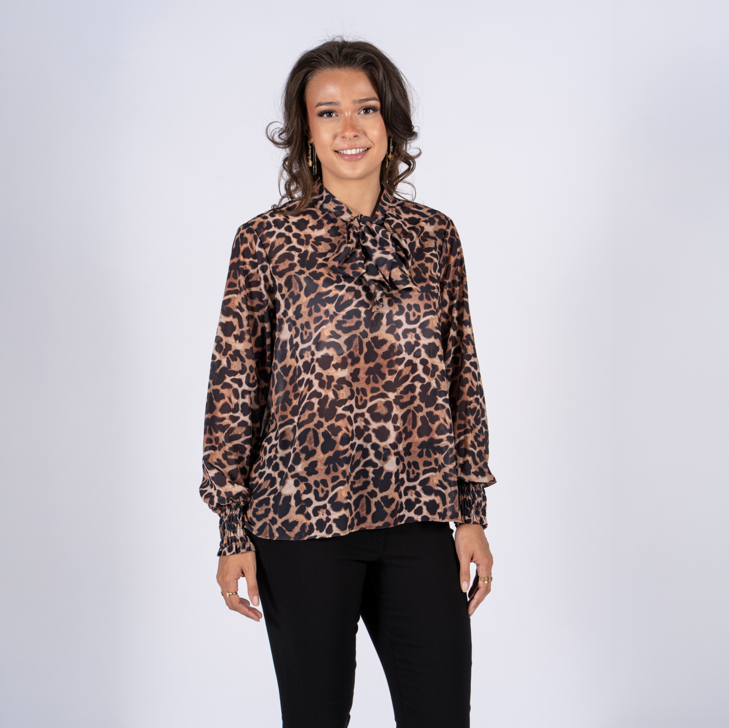 SASIA Belinda Dame Bluse - SHITAKE BROWN - XL