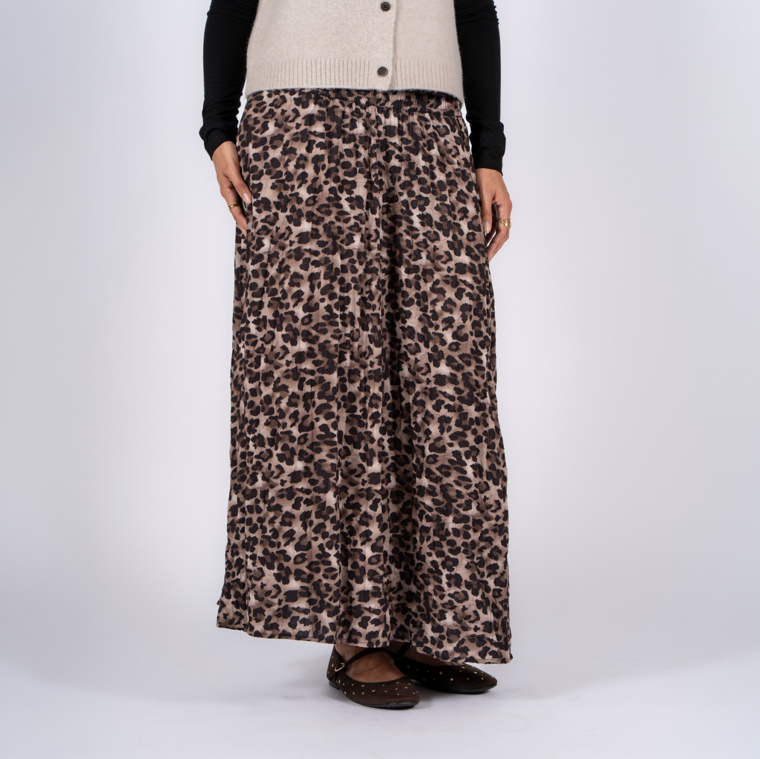 SASIA Bettina Dame Nederdel - SHITAKE BROWN - XL