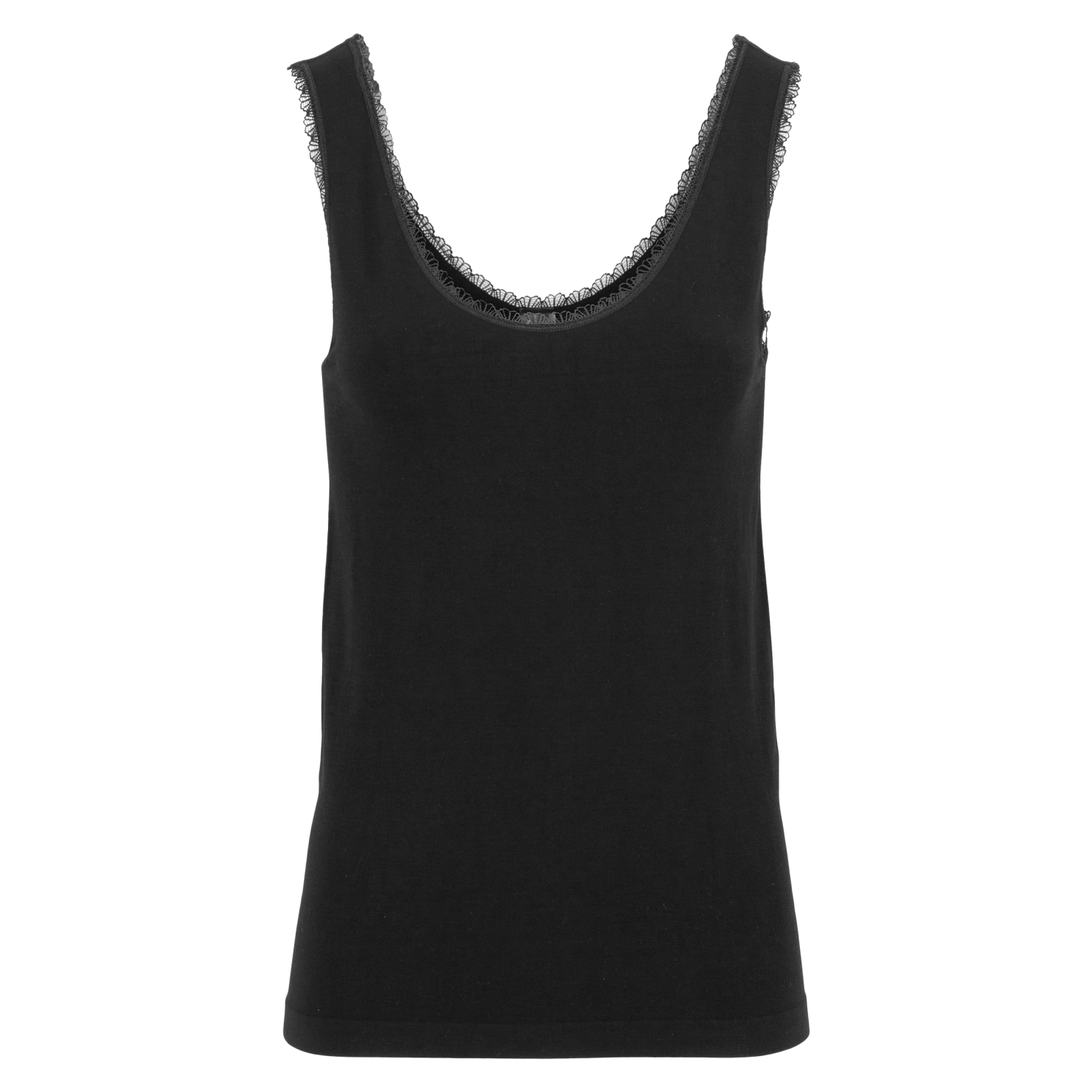 Steenholt Alison Dame Tanktop i bambus - Black - L/XL