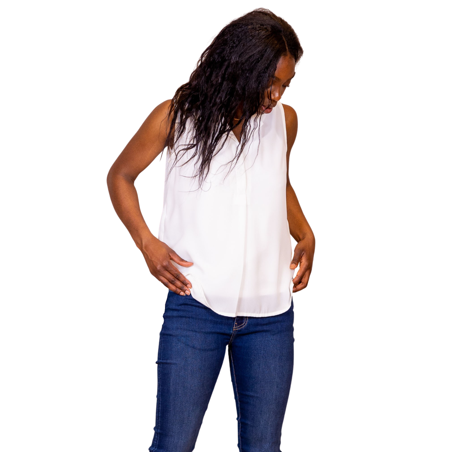 Steenholt Clara Dame Top - Bright White - XL