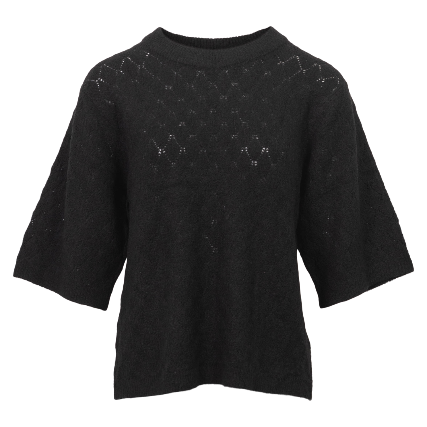 Steenholt Gora Dame Striktrøje - BLACK - XL