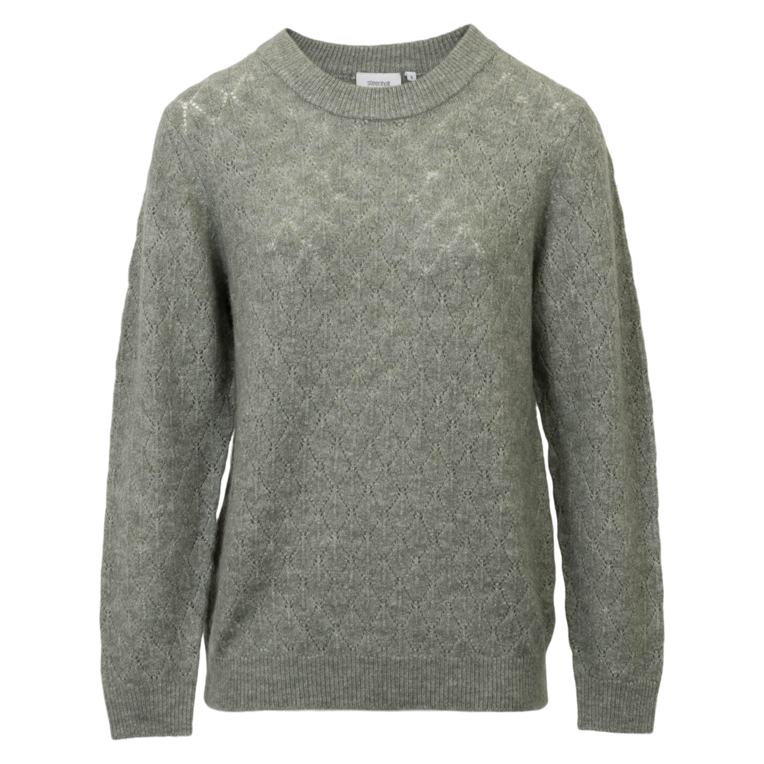Steenholt Gora Dame Striktrøje - Vetiver - XL