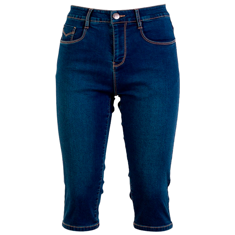 Steenholt Grace Dame Capri Plus Size - Blue Denim - 54