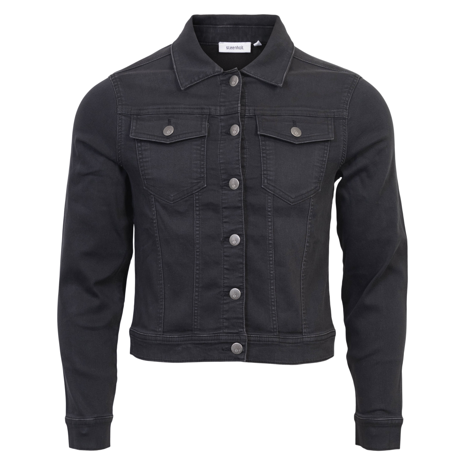 Steenholt Grace Dame Denimjakke - Black Denim - 2XL