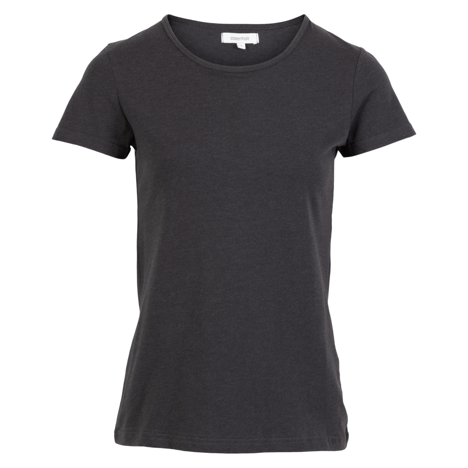 Steenholt Harmony Dame T-shirt Plus Size - Dark Grey - 46