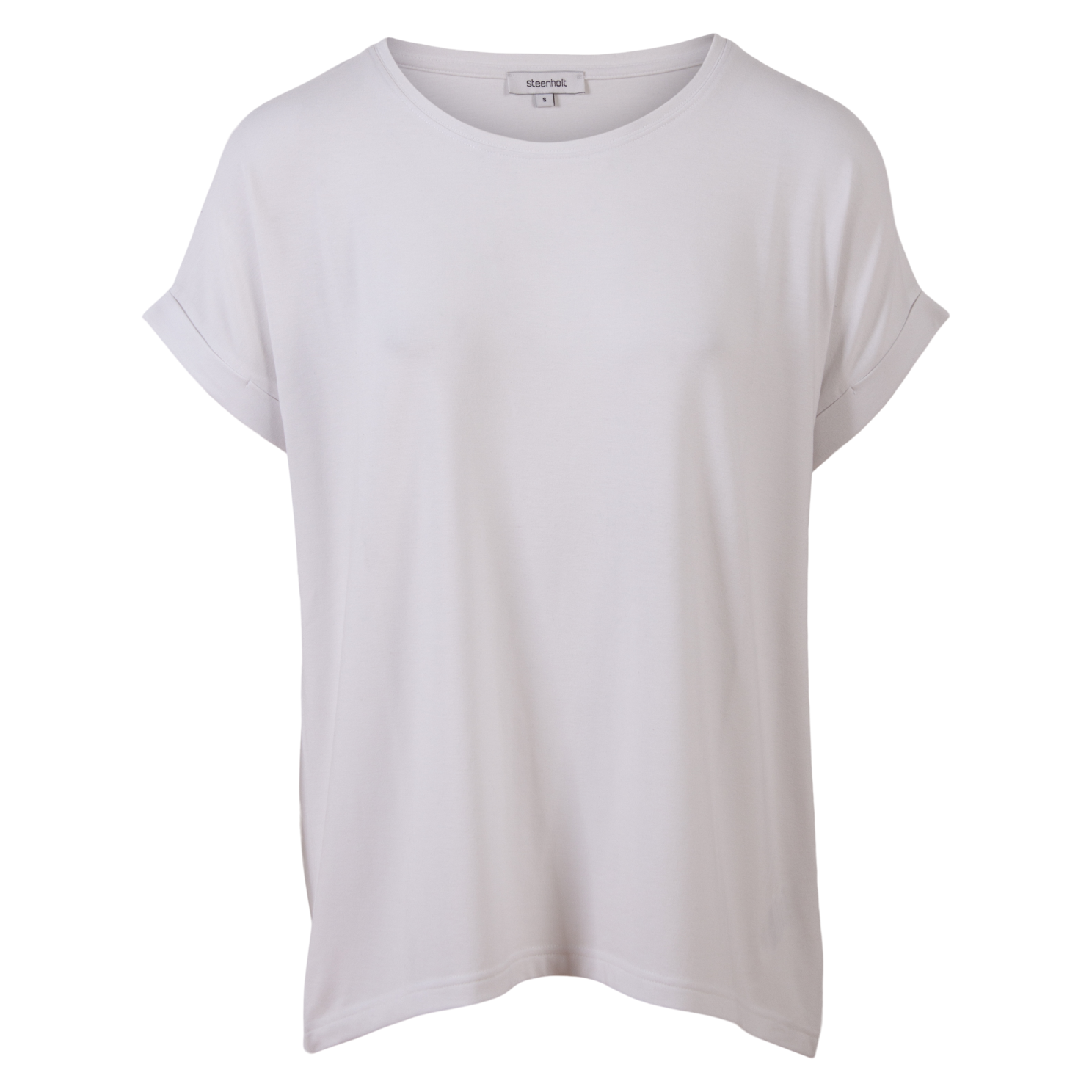 Steenholt Joan Dame T-shirt Plus Size - Bright White - 44