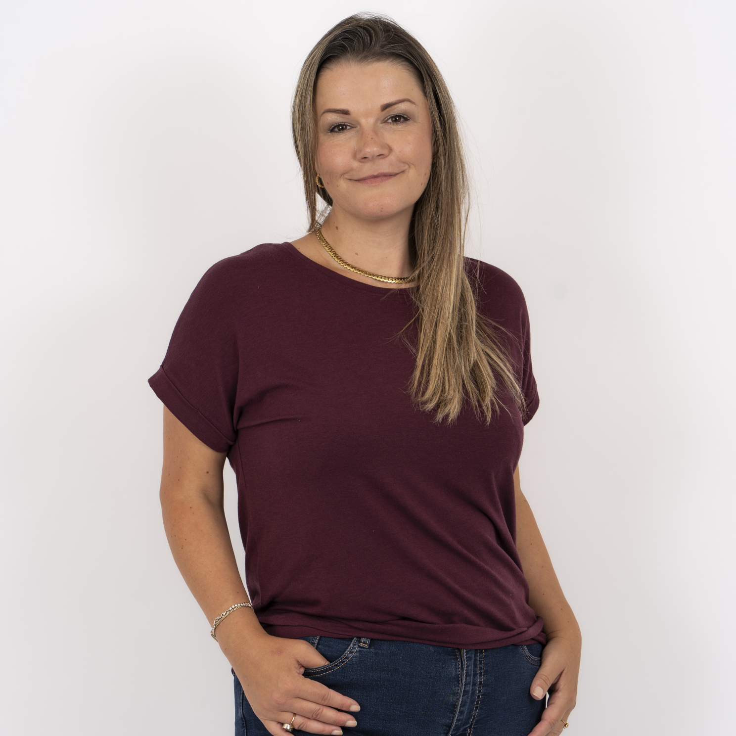 Steenholt Joan Dame T-shirt Plus Size - Crushed Violets - 52