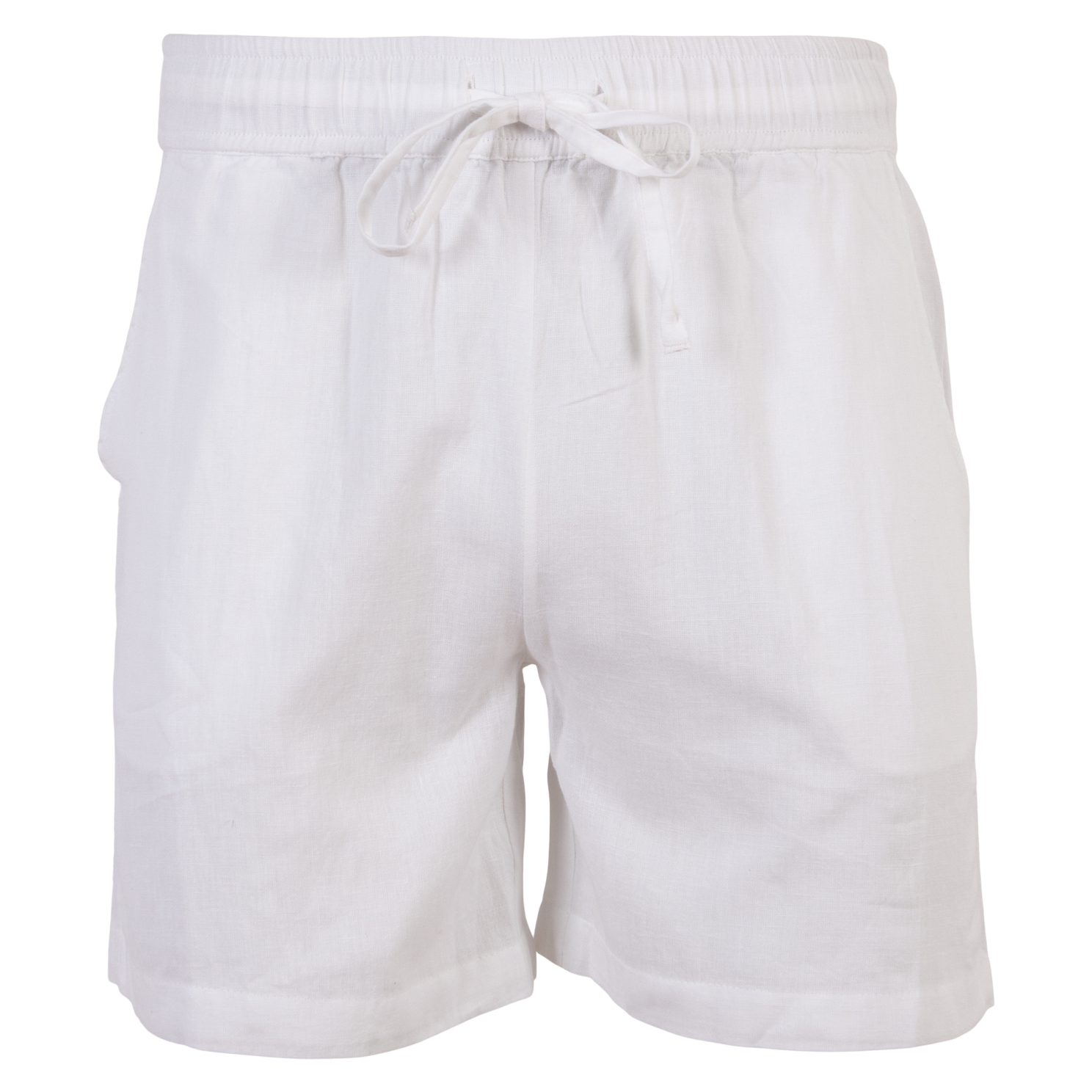 Steenholt Linett Dame Shorts i hørmix - Bright White - XL