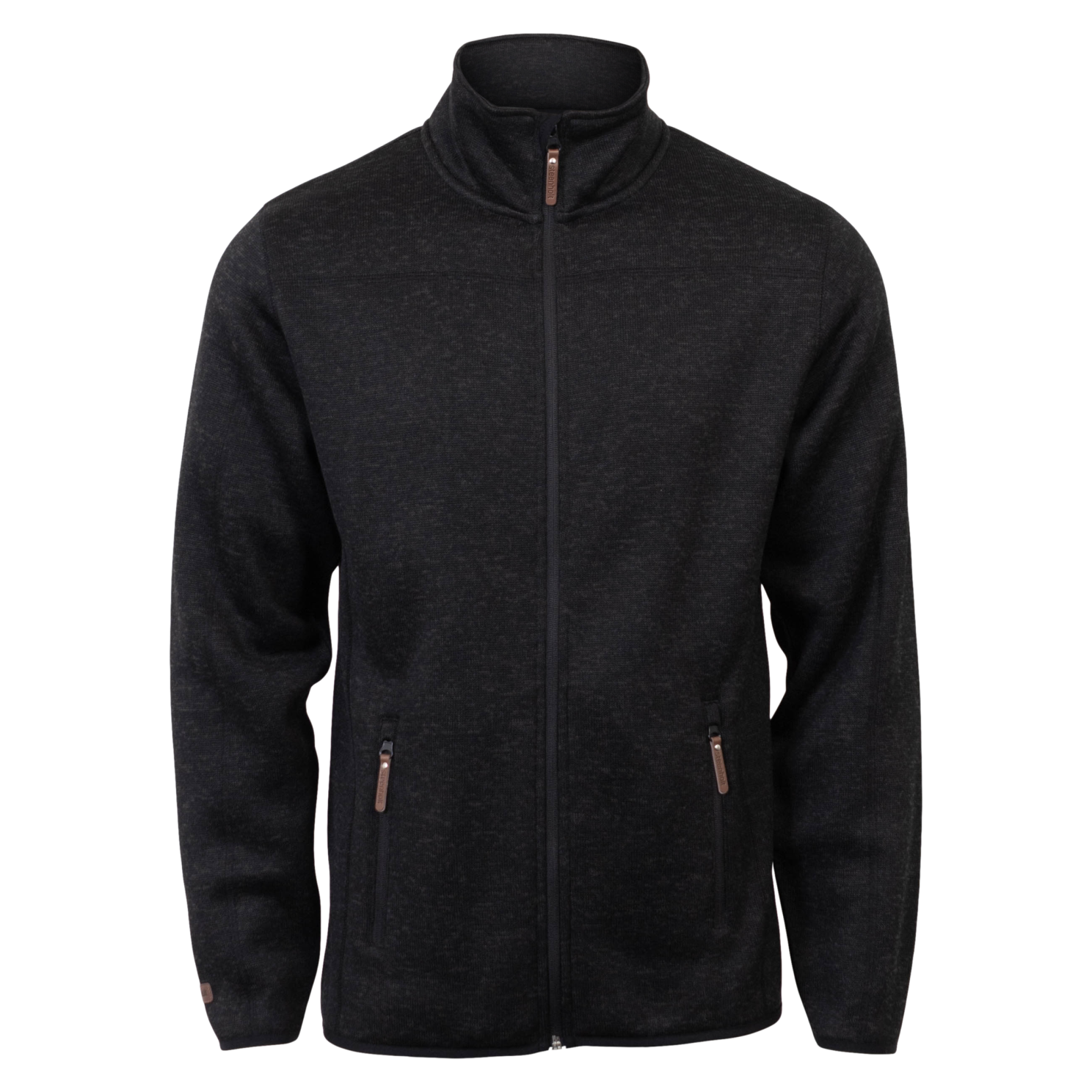 Steenholt Ocean Unisex Fleecejakke - Black Melange - 2XL
