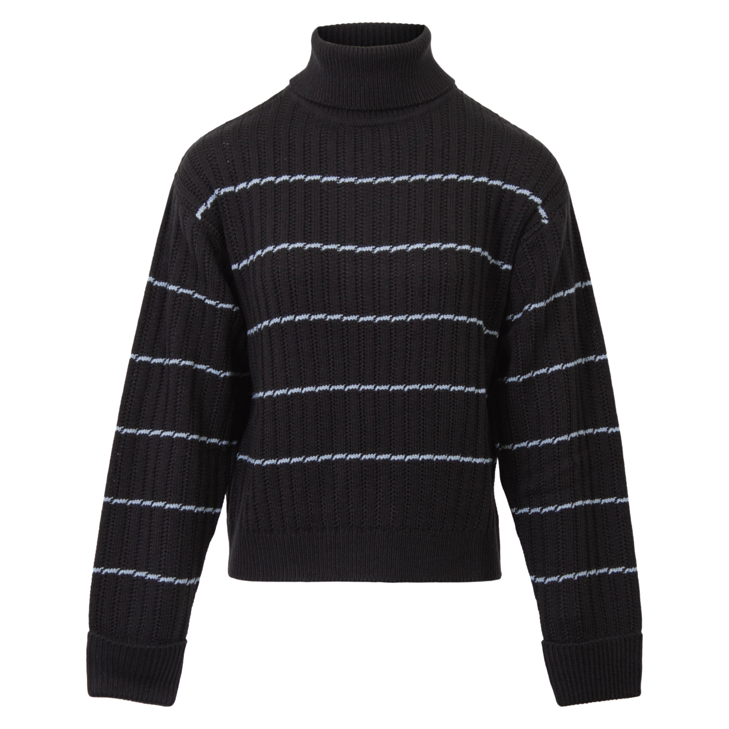 Steenholt Olivia Dame Striktrøje Plus Size - Black - 46
