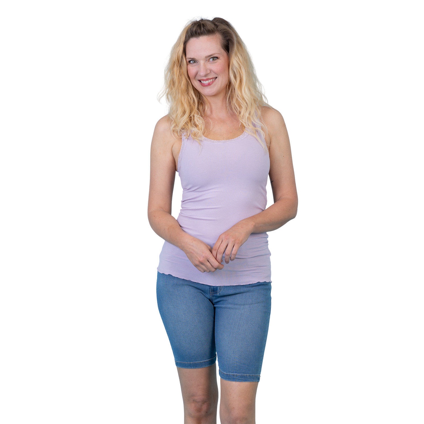 Steenholt Roselina Dame Top - Lavender Frost - XL