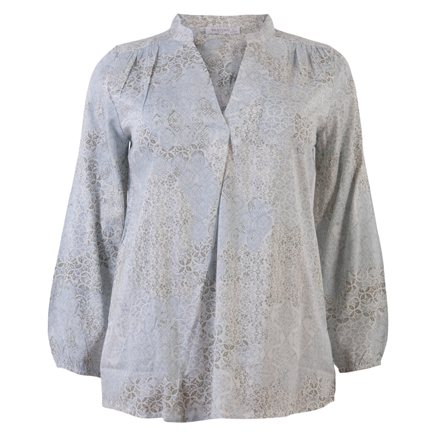 Vanting Dame Bluse Plus Size - Print 2 - 54/56