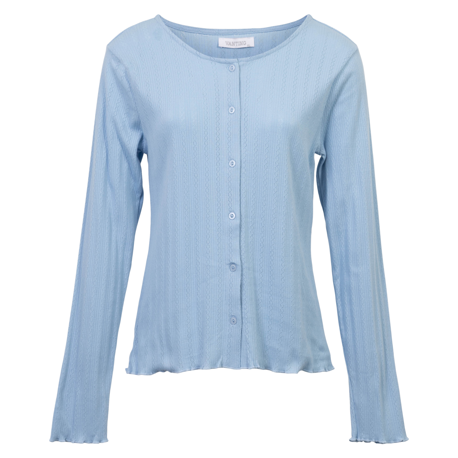 Vanting Dame Cardigan - Light Blue - 2XL