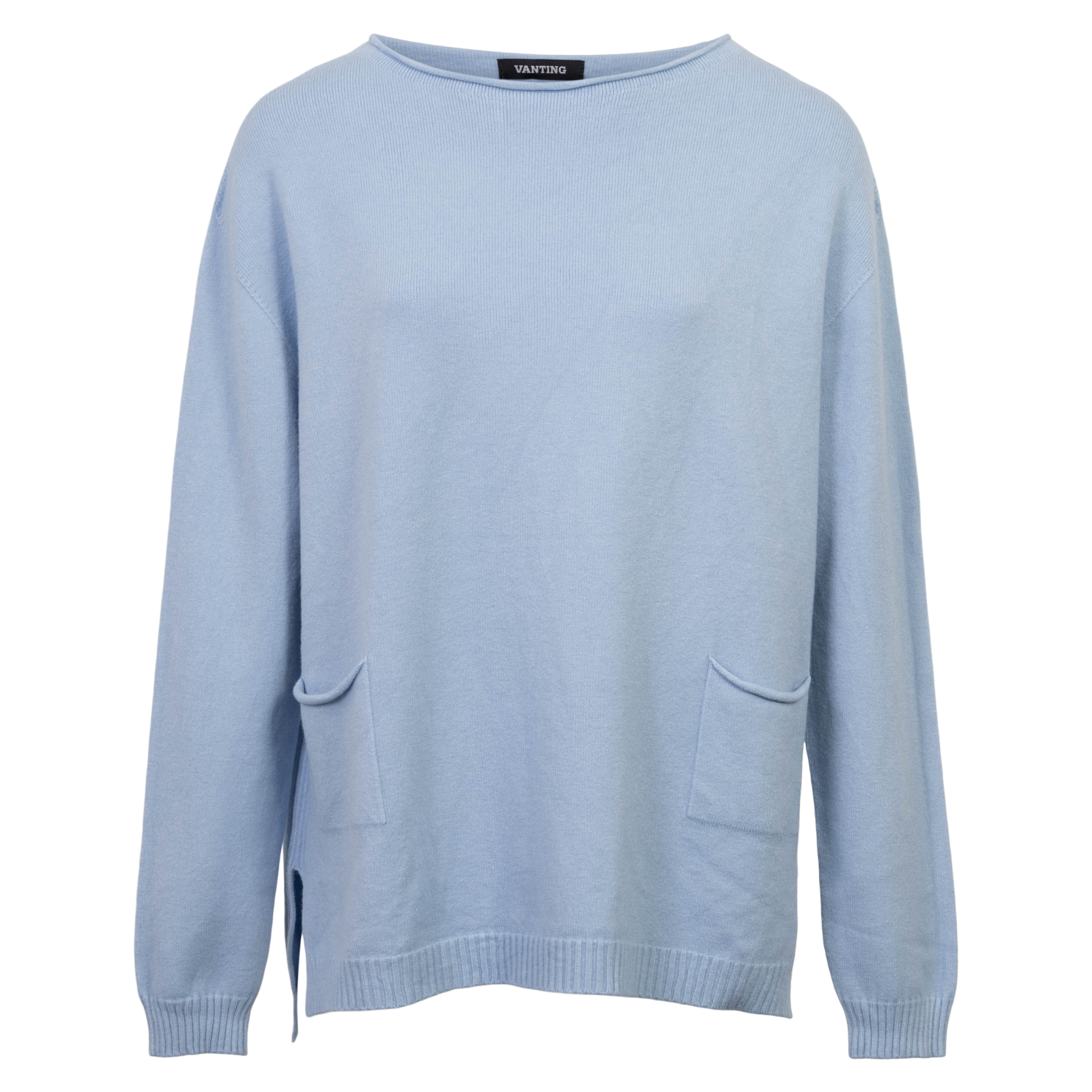 Vanting Dame Striktrøje - Light Blue - L/XL