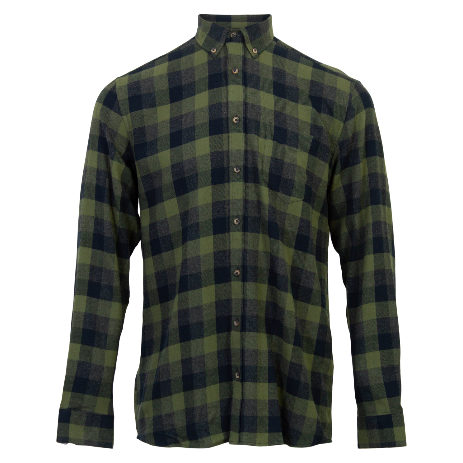 Vito Farmer Herre Skjorte Plus Size - Army Green mix - 4XL-49/50