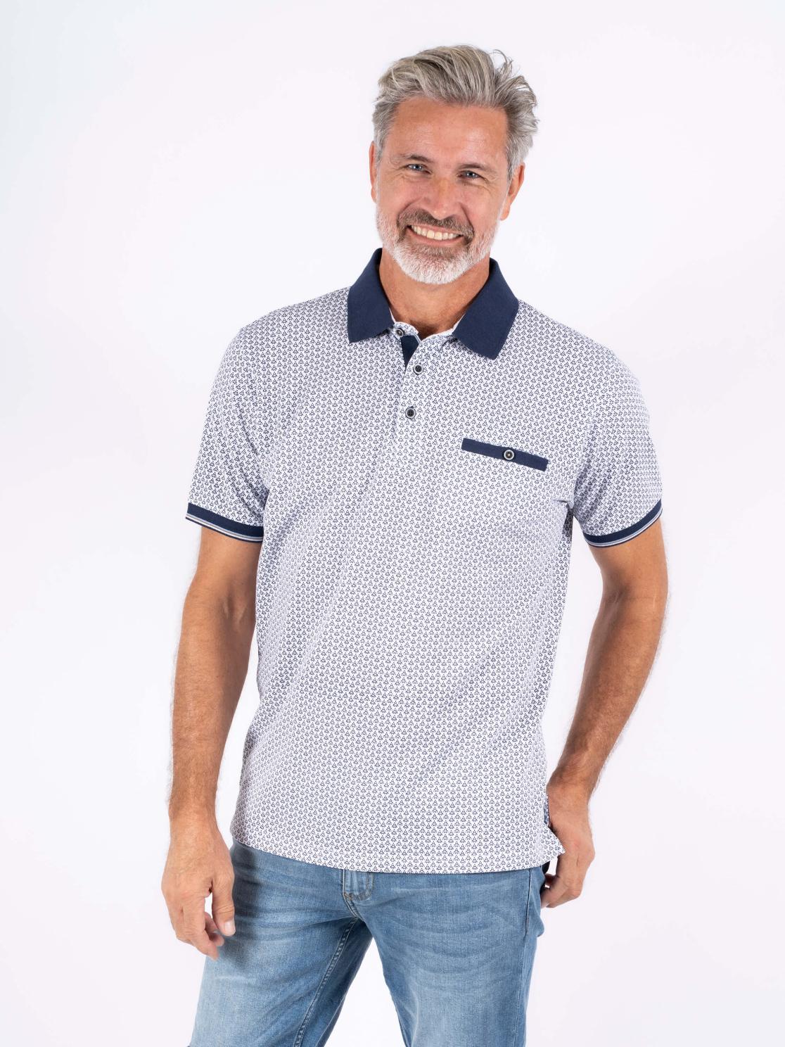 Vito Fletcher Herre Polo - Optical White - XL