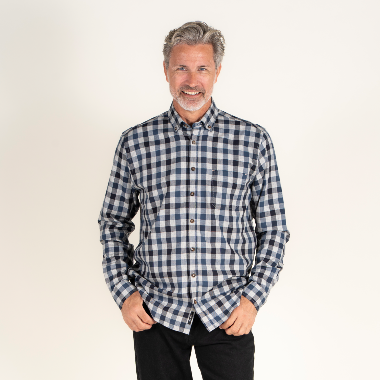 Vito Murat Herre Skjorte - Dark denim - 2XL/45/46