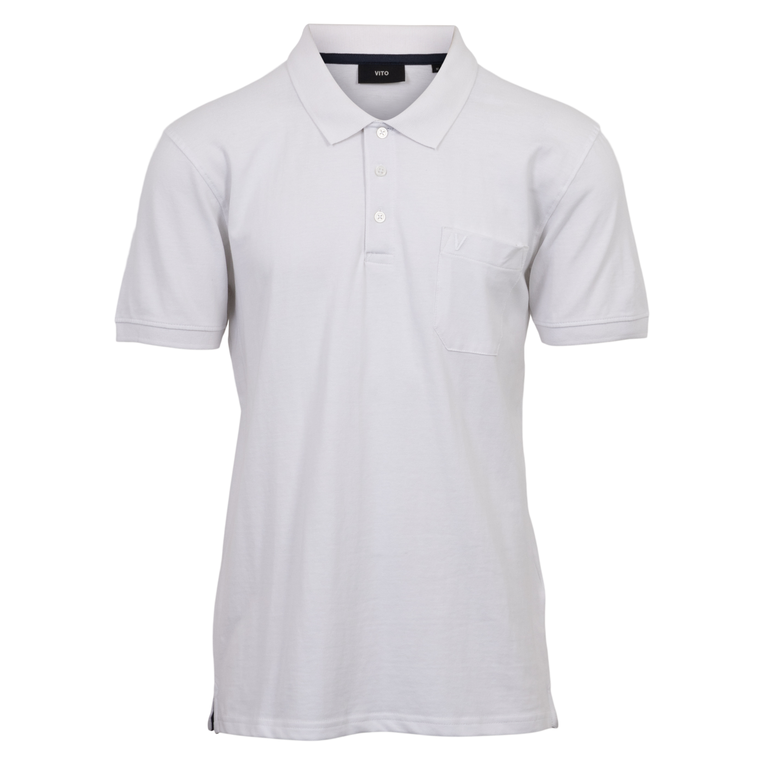 Vito Roger Herre Polo - Optical White - 5XL