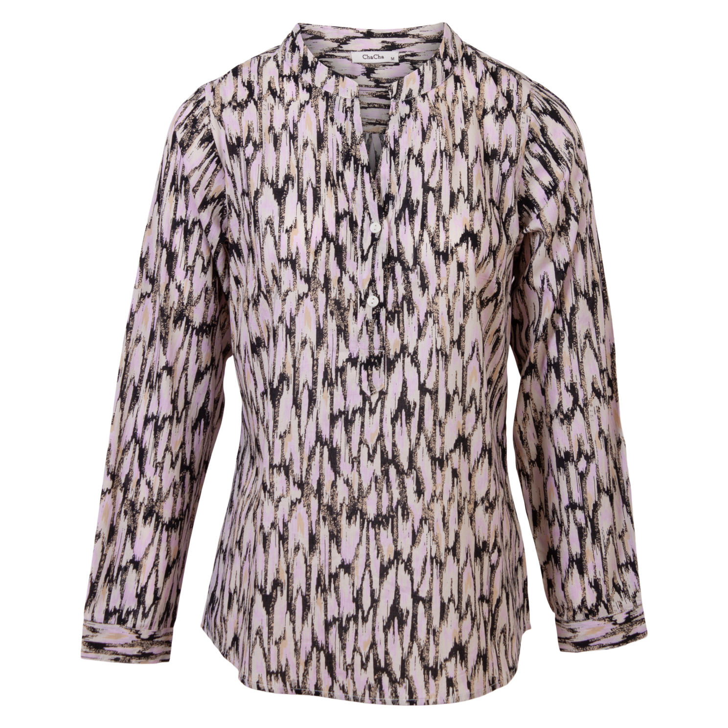 ZbyZ Dame Bluse Plus Size - Light Pink - 50/52