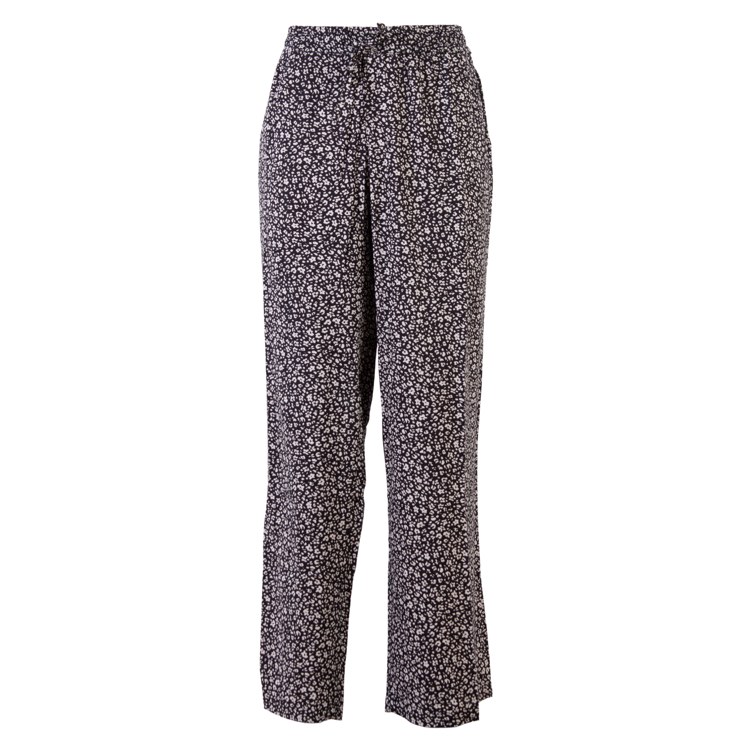 ZbyZ Dame Bukser Plus Size - Black/White - 42/44