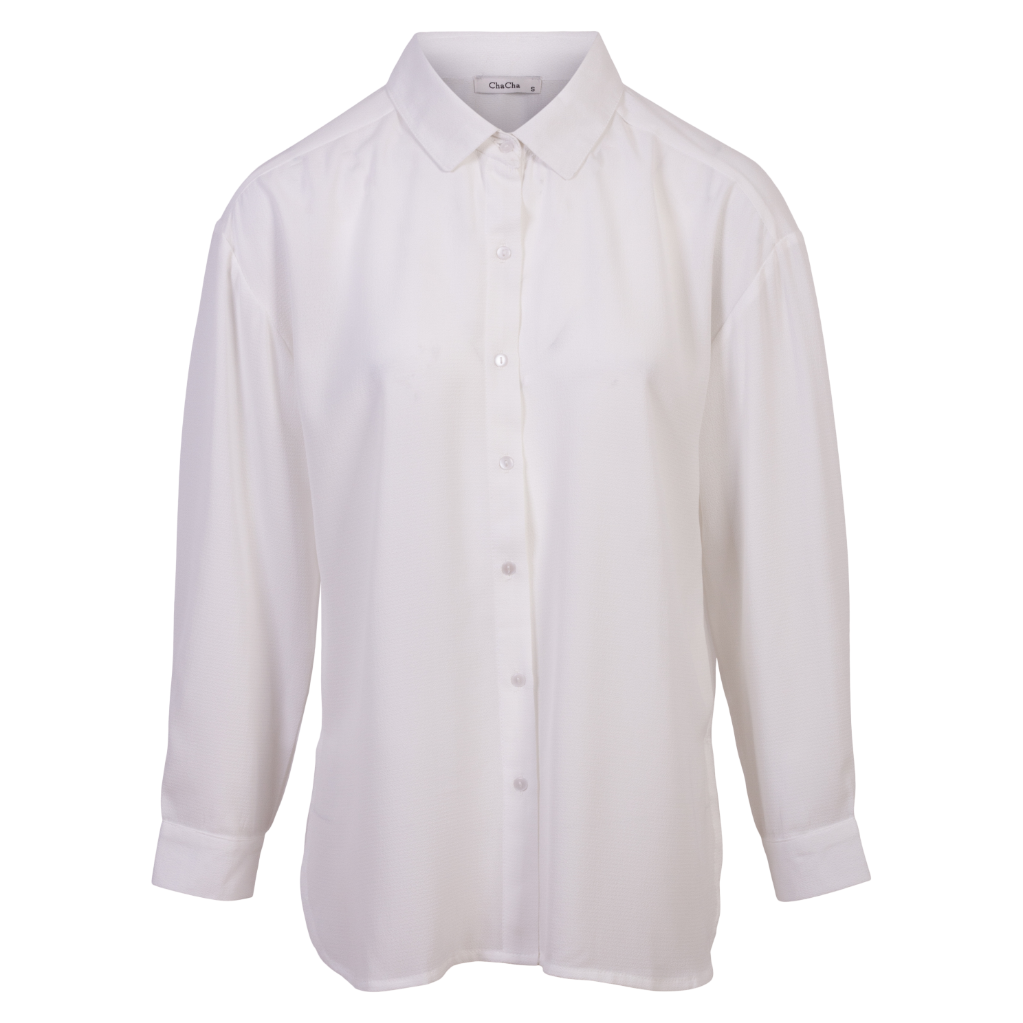 ZbyZ Dame Skjorte Plus Size - Off White - 46/48