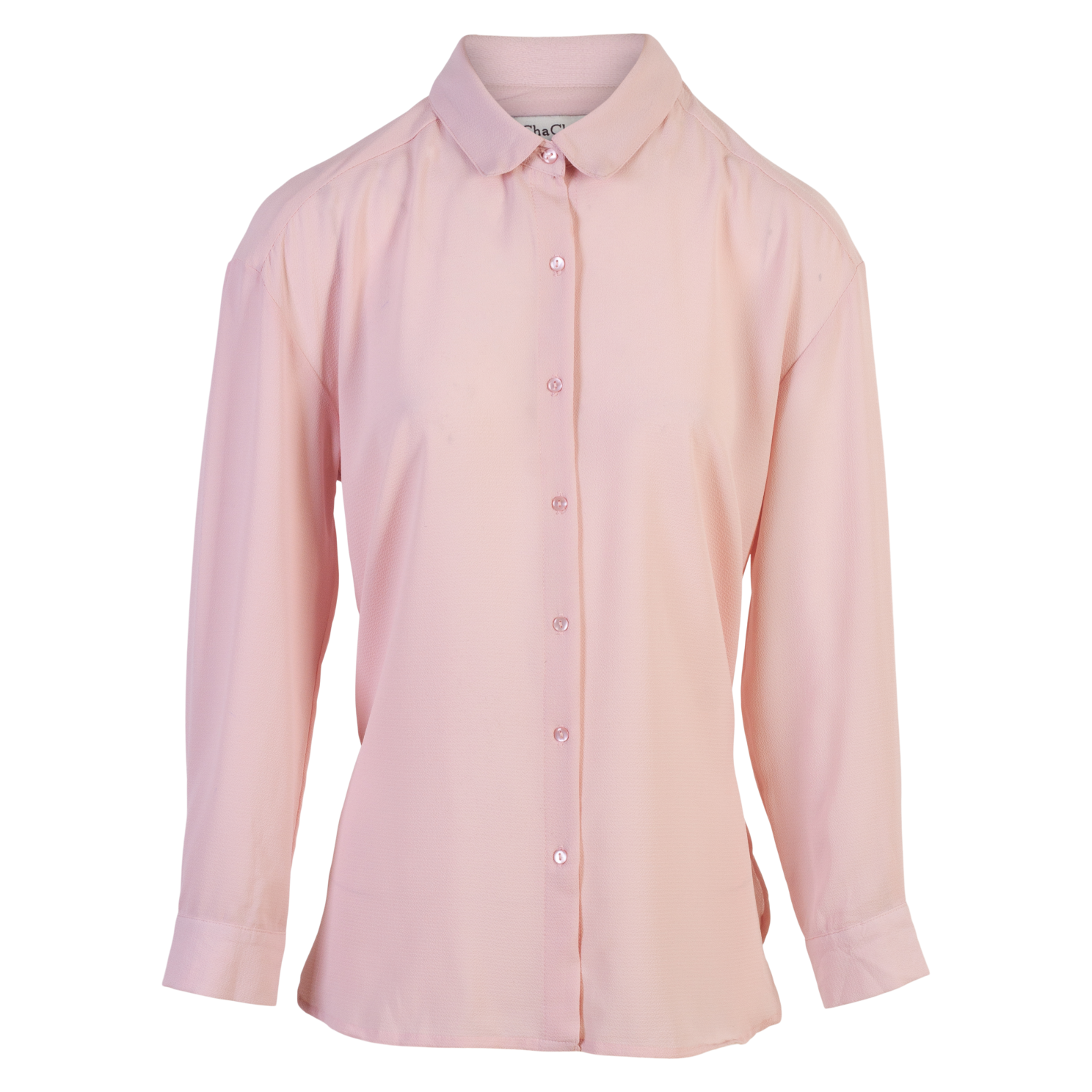 ZbyZ Dame Skjorte Plus Size - Soft Pink - 46/48