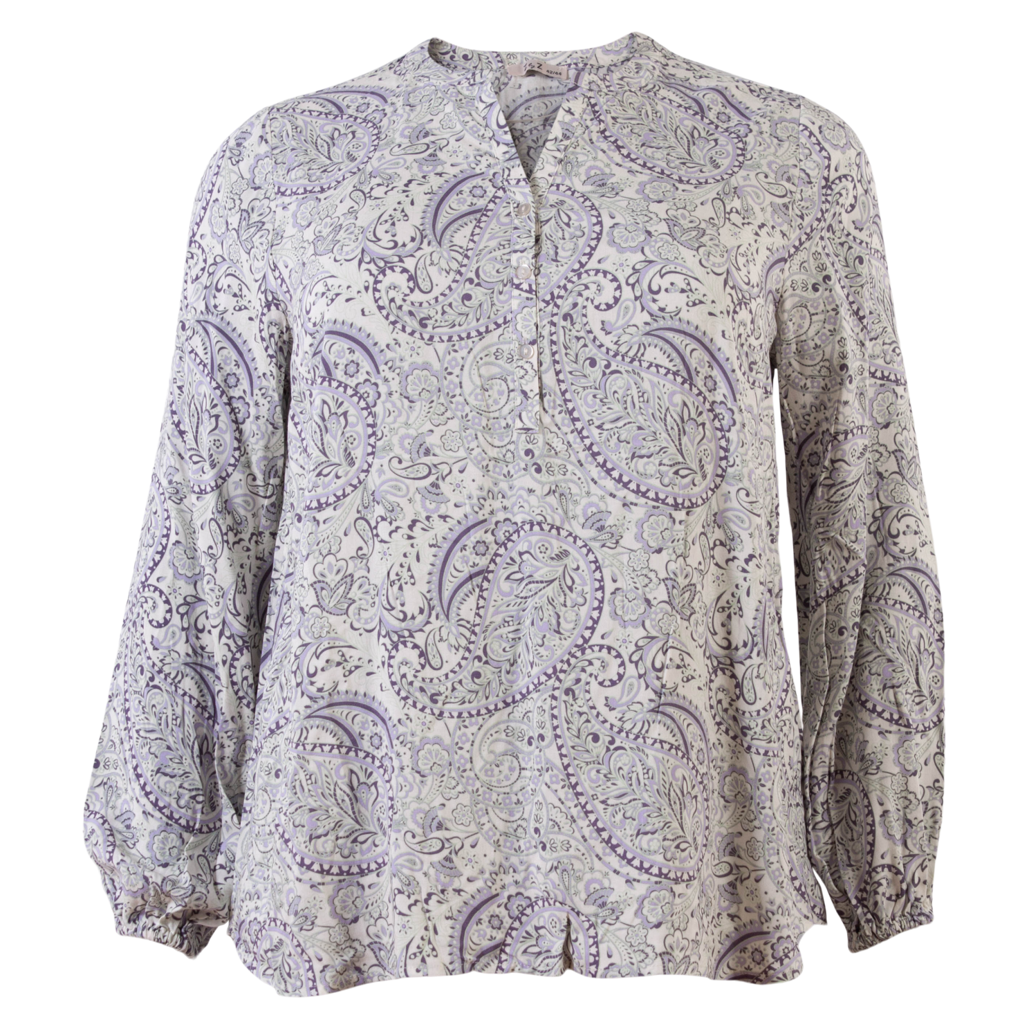 ZbyZ Etty Dame Bluse Plus Size - Purple - 50/52